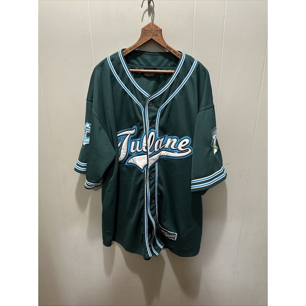 Vintage Tulane Green Wave Colosseum The Authentic Men’s Jersey Size XXL RARE HTF